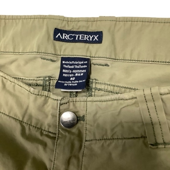 Arc’teryx Shorts Sz 32W Hiking Climbing Tan - Picture 4 of 9